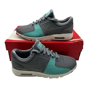 Nike Air Max Zero Shoes Womens Sz 8 Cool Grey Sail Teal Blue Sneakers 857661-001